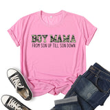 Boy Mama T Shirts Boy Mama Printed Short Sleeve T-shirt