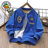 Children Baseball Jacket Small Yellow Duck Children's Clothing Boys' Baseball Jacket Coat