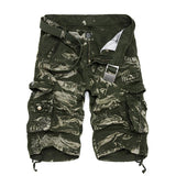 Men Cargo Pants Summer Oversized Cargo Pants Middle Pants Multi-Pocket Fashion Work Clothes Shorts Fifth Pants