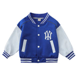 Toddler Boys Jackets Boys Autumn Clothing Baseball Uniform Jacket Children