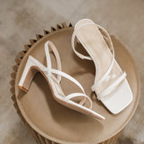 Nude Wide Fit Block Heels