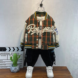 Toddler Boys Jackets Boy's Autumn Coat Baseball Uniform Baby