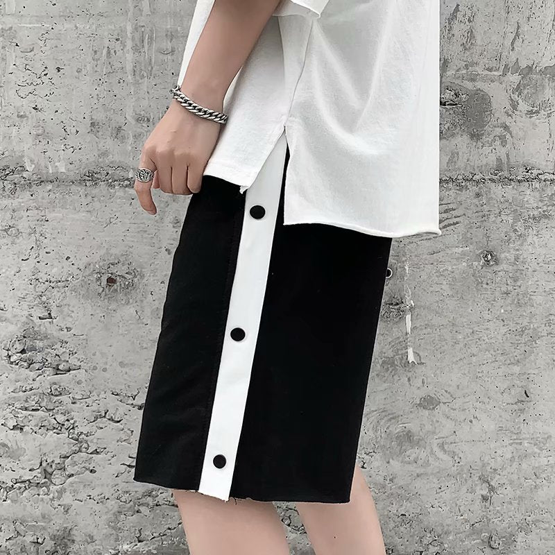 Summer Men Shorts Breasted Shorts Straight Sports Pants