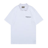 Fog T Shirt Summer Logo Polo Shirt Loose Short Sleeve Tshirt Fear Of God