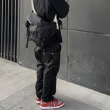 Harajuku Clothing Straight Leg Pant Baggy Pants Straight Cargo Pants Hip Hop Trousers for Men