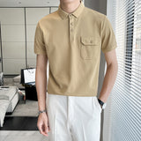 Men Polo Shirts Lapel T-shirt