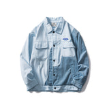 Letterman Jacket Outfit Senior Jackets Varsity Baseball Coat Spring and Autumn Casual Turn-down Collar Coat Men