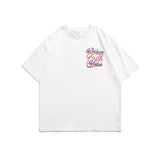 Men T Shirt Summer Casual Tops Men's Clothes Summer Wear Vintage Men's round Neck Short Sleeve Casual Loose Letter Printed T-shirt