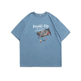 Men T Shirt Summer Casual Tops Men's Clothes Summer Wear Vintage Men's round Neck Short Sleeve Casual Loose Chocolate Bag Printed T-shirt