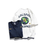 Men T Shirt Summer Casual Tops Men's Men's round Neck Short Sleeve Casual Loose Puff Print Fake Two Pieces