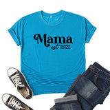 Boy Mama T Shirt Mama Est Printed Short Sleeve T-shirt