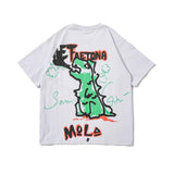 Men T Shirt Summer Casual Tops Men's Clothes Summer Wear Vintage Men's round Neck Short Sleeve Casual Loose Cartoon Printed T-shirt