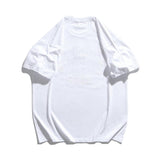 Men T Shirt Summer Casual Tops Letter Print Short-Sleeve T-shirt Men's round Neck Half Sleeve Street Fashion Loose Pullover