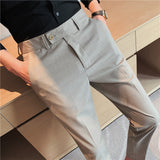 Men Trousers Summer Stripes Small Suit Pants