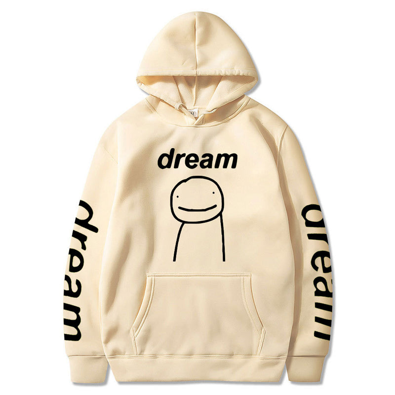 Dreamwastaken Men's Novelty Hoodies Dream Merch Shirt 2D Printed Casual Fashion Loose Hooded Sweater