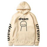 Dreamwastaken Men's Novelty Hoodies Dream Merch Shirt 2D Printed Casual Fashion Loose Hooded Sweater