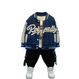Toddler Boys Jackets Boy's Autumn Coat Baseball Uniform Baby