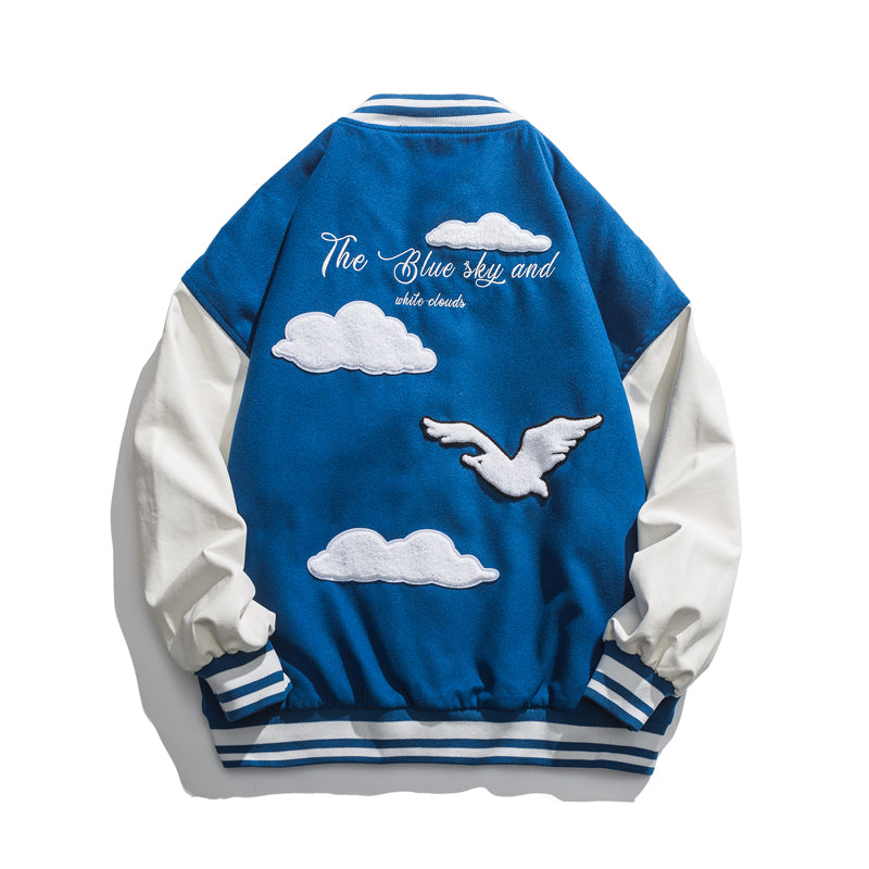 Letterman Jacket Outfit Senior Jackets Varsity Baseball Coat Men's and Women's Spring and Autumn Couple Jacket