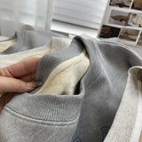 Diana Harvard Sweatshirt Cartoon Vintage Fleece-Lined Casual Sweatshirt