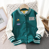 Children Baseball Jacket Small Yellow Duck Children's Clothing Boys' Baseball Jacket Autumn Clothes