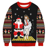 Black Christmas Sweater Crew Neck Sweater 3D Printed Sweater