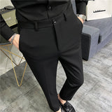 Men Trousers Casual Suit Pants
