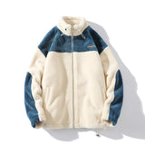 Men's Autumn Winter Coat Fleece-Lined Thickened Cotton-Padded Coat
