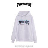 Thrasher Hoodie Autumn and Winter Flame Sweater