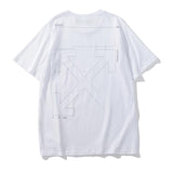 Off White T Shirt Arrow Print Men's Clothing Owt  Short Sleeve