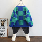 Toddler Boys Sweater Boys' Knitted Sweater Cardigan Children Spring and Autumn