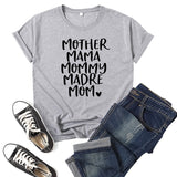 Boy Mama T Shirt Mother Mama Mother Printed Short Sleeve T-shirt