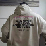 Fog Sob Rock Hoodie Hooded Fleece Lined Sweater Male and Female Large Size Hoodies