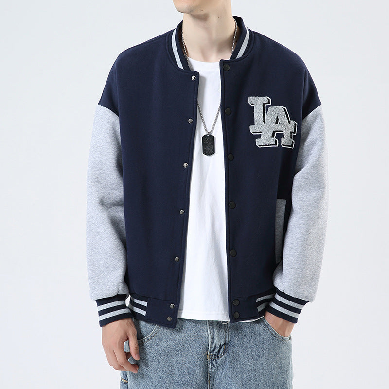 Dodgers Letterman Jacket Outfit Senior Jackets Varsity Baseball College Coat Men's Letters Embroidered Baseball Uniform Autumn Clothing