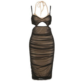 Music Festivals Rave Outfits Dress Summer Sexy Hollow Backless Slim Dress for Women