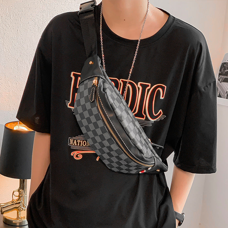 Everywhere Belt Bag Plaid Chest Bag Men's and Women's Handbags Street Shoulder Bag