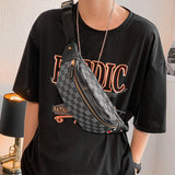 Everywhere Belt Bag Plaid Chest Bag Men's and Women's Handbags Street Shoulder Bag