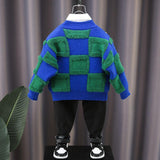 Toddler Boys Sweater Boys' Cardigan Sweater Autumn Knitwear