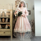 Gothic Lolita Harajuku Style Clothing Japanese Light Lolita Dress Diana Goddess Op CLA Palace Style Girl Dress