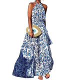 Women Bohemian Dress Women's Spring and Summer Print Loose Dress