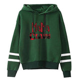 Boy Mama Hoodie Christmas Red Plaid Claus Printed Parallel Bars and Stripes Sweatshirt