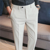 Men Trousers Casual Suit Pants