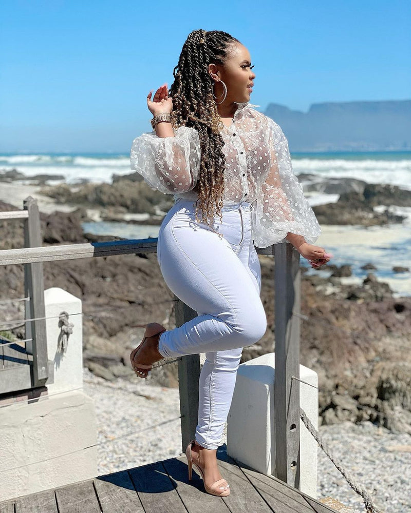 Women Plus Size Jeans High Waist Slim Denim Skinny Pants