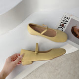 Nude Block Heel Sandals Mary Jane Shoes Women's Vintage High Heels