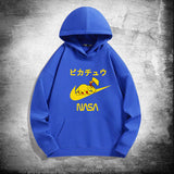 Men and Women Pokemon Pikachu Hoodie Pikachu Joint-Name Hooded Sweater