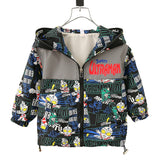 Toddler Boys Jackets Ultraman Boys' Coat Spring and Autumn Shell Jacket Children