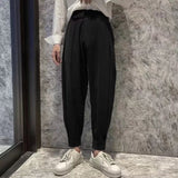 Men Suit Pants Casual Suit Pants Loose Harem Pants