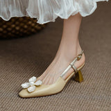 Nude Wide Fit Block Heels