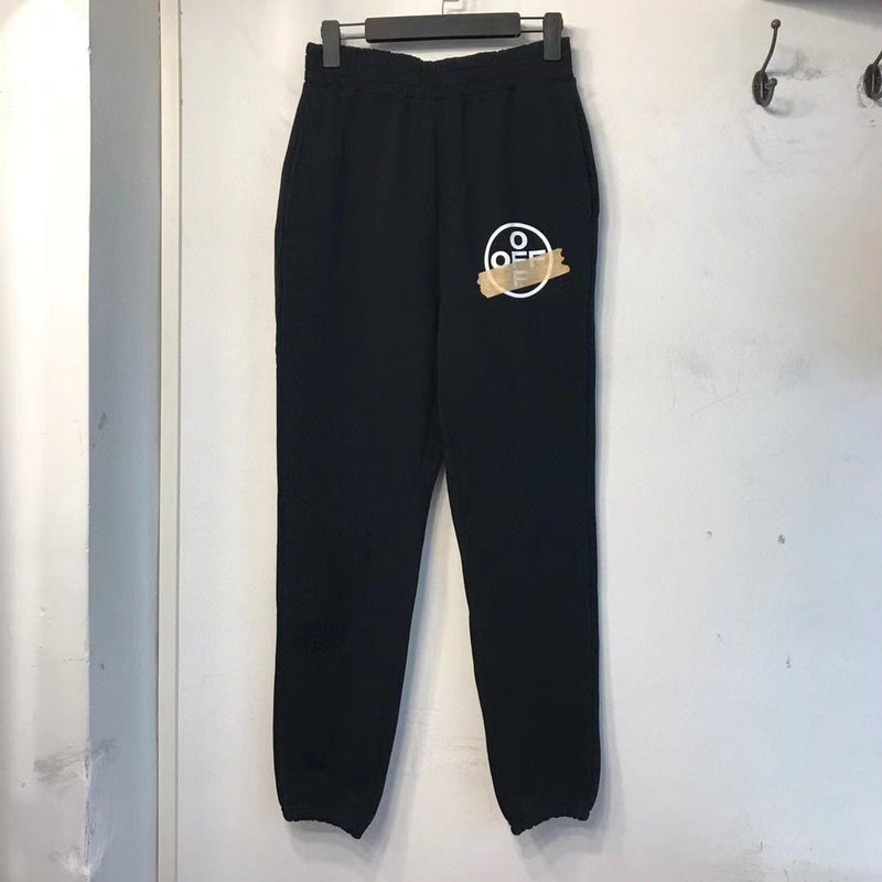 Off White Winter Pants Spring Casual Trousers for Men and Women