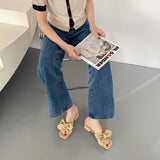 Nude Block Heel Sandals