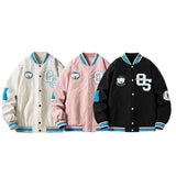 All Star Varsity Jacket Retro Alphabet Embroidered Baseball Uniform